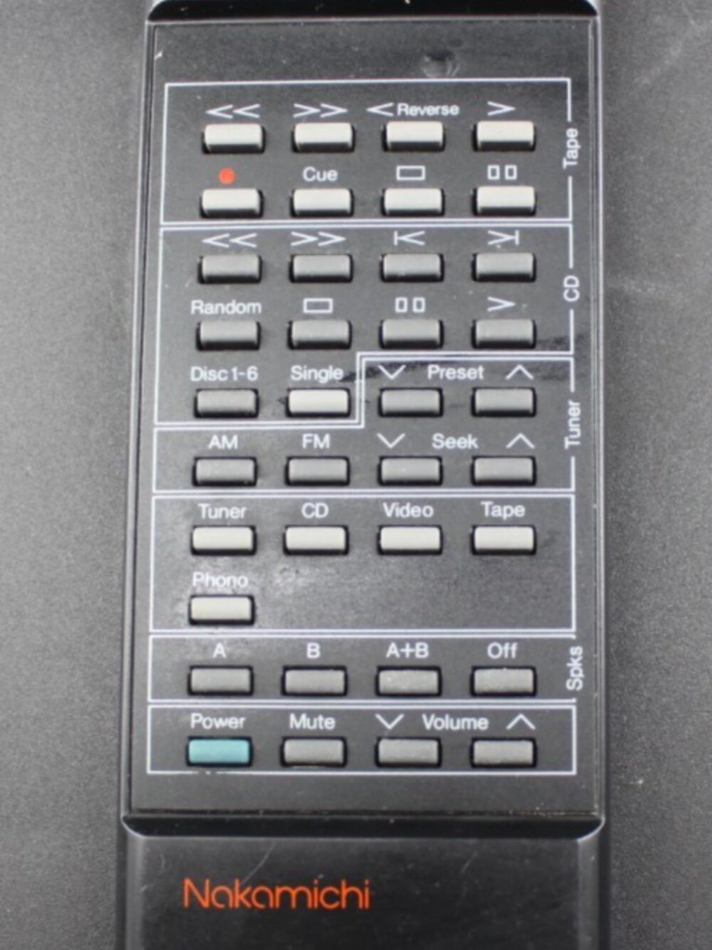 Genuine Nakamichi Receiver 2 CA81723 Remote Control Tested Working